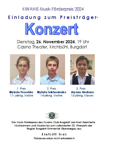 KIWANIS Preisträgerkonzert